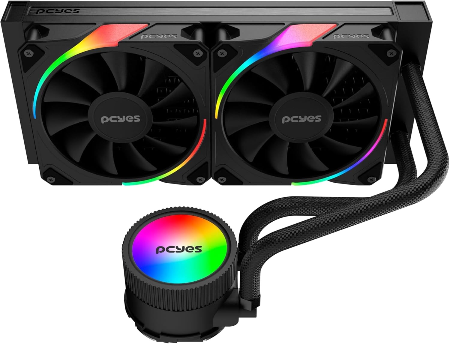 Water Cooler PCYES Sangue Frio 3 ARGB Black Vulcan 240mm - TDP 250W ARGBSF3240BR Water Cooler PCYES Sangue Frio 3 ARGB Black Vulcan 240mm - TDP 250W ARGBSF3240BR