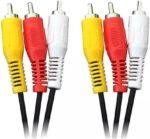 Cabo Áudio E Vídeo Rca Coaxial 3 Vias X Rca 3 Vias 1,50m - Imagem 5