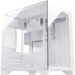 Gabinete Fortrek Clarity Branco Lateral Vidro