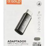 Adaptador Otg Lightning Fêmea Para Usb Tipo C Macho aGold - CBA-25