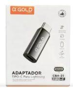 Adaptador Otg Lightning Fêmea Para Usb Tipo C Macho aGold - CBA-25