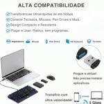 Adaptador USB Tipo C para USB 3.0 Tipo A Fêmea, Conecte Teclados, Mouses, Pen Drives, HDs, SSDs e Controles no MacBook e PC, iPhones, Galaxy S24, PS5, Xbox, Tablets e Notebooks...