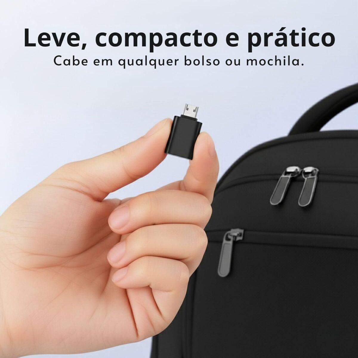 Adaptador USB Tipo C para USB 3.0 Tipo A Fêmea, Conecte Teclados, Mouses, Pen Drives, HDs, SSDs e Controles no MacBook e PC, iPhones, Galaxy S24, PS5, Xbox, Tablets e Notebooks...