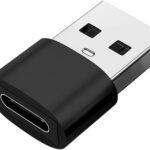 Adaptador USB Tipo C para USB Comum (Tipo A), Carregamento Rápido 30W, OTG Plug, Compatível com iPhone 11 12 13 14 15 16 17 Pro Max, Android, Carro, Power Bank, Transferência de...