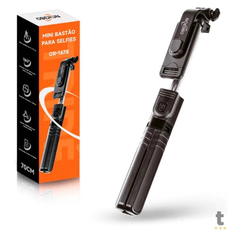 Bastão de Selfie 70cm Bluetooth Oberon - OR-1678