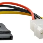 Cabo De Força Sata 15cm Pc-stf015 Plus Cable Preto 127/220v
