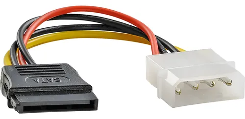 Cabo De Força Sata 15cm Pc-stf015 Plus Cable Preto 127/220v