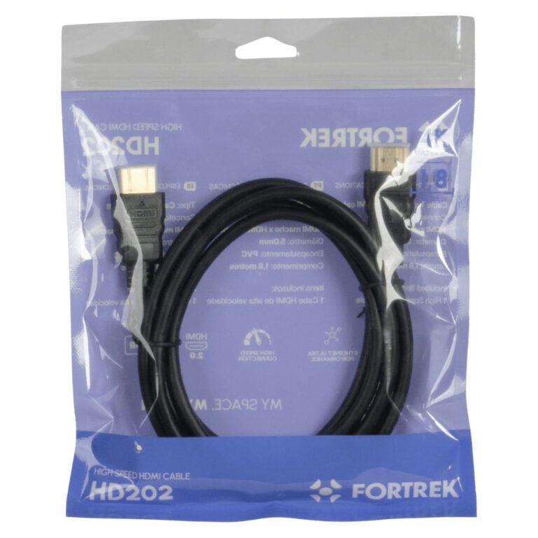 Cabo HDMI 2.1 1.8M 8K 8K-018 83627 Cor Preto Fortrek