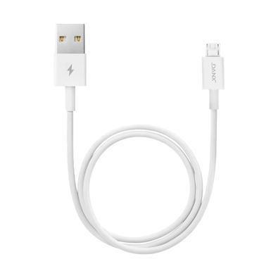 Cabo Micro USB Danx, 2M, Silicone, 2.4A, Branco, Para Smartphone - DU120M Cabo Micro USB Danx, 2M, Silicone, 2.4A, Branco, Para Smartphone - DU120M
