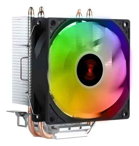 Cooler para Processador Pcyes Lorx Rainbow V2 LED Multicolorido 92mm Cooler para Processador Pcyes Lorx Rainbow V2 LED Multicolorido 92mm
