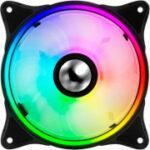 FAN BF-01RBW LED RAINBOW 120MM BULK BRANCO - BLUECASE