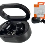 Fone Bluetooth Sem Fio H'maston F911 Preto com Visor e Estojo TWS