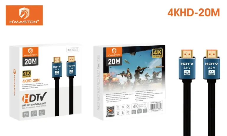 HMaston 4KHD-20M Cabo HDMI de Alta Definição - H'MASTON