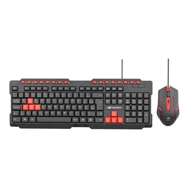 Kit Teclado + Mouse Game USB GK-20V2BK C3Tech | C3Technology