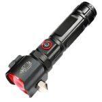 Lanterna Tática Led Recarregável Visor Led 2000m+ BM-8537 - B-Max