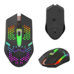 Mouse Sem Fio E Bluetooth Recarregável Led Rgb Com Pc Notebook H' MASTON MS08 - Chipset Informática