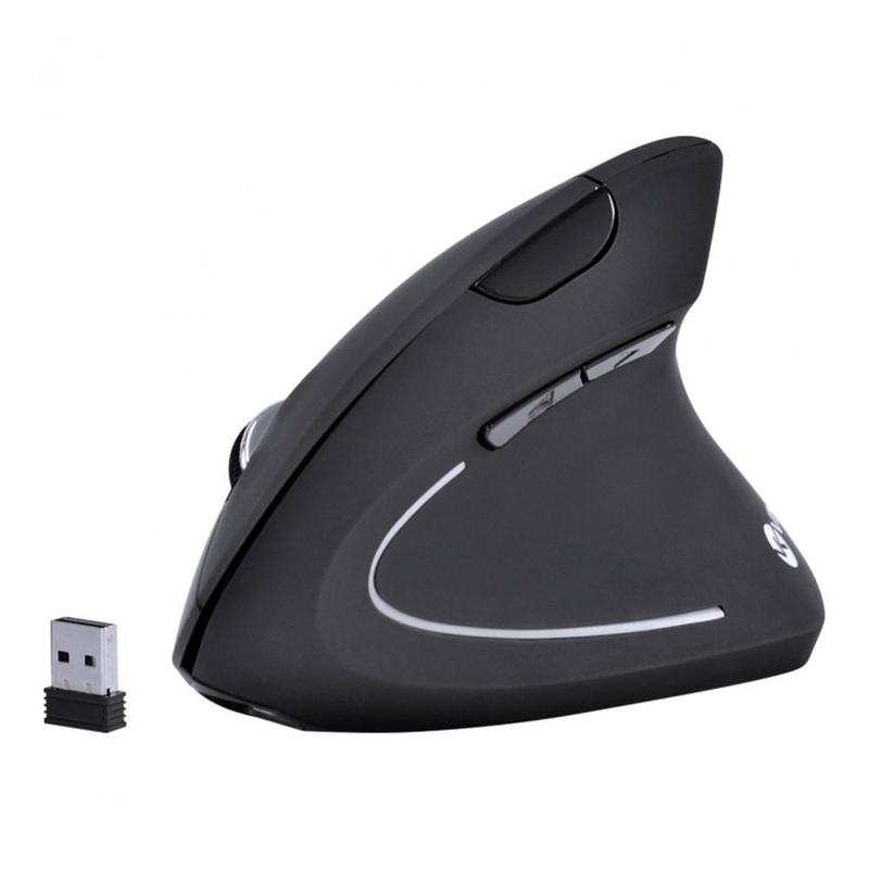 Mouse Sem Fio Vertical Ortopédico Power Fit Vinik, 1600 DPI, Recarregável, USB, Preto PM300 Mouse Sem Fio Vertical Ortopédico Power Fit Vinik, 1600 DPI, Recarregável, USB, Preto PM300