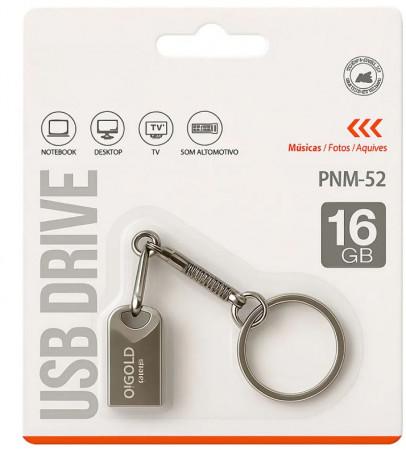 Pendrive A Gold 16GB PNM-52 - Armazenamento Compacto e Portátil