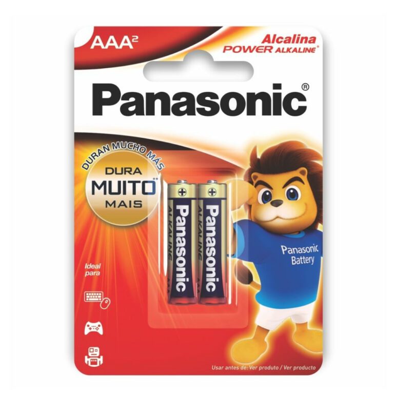 Pilha Alcalina Panasonic Palito AAA 2 Unidades