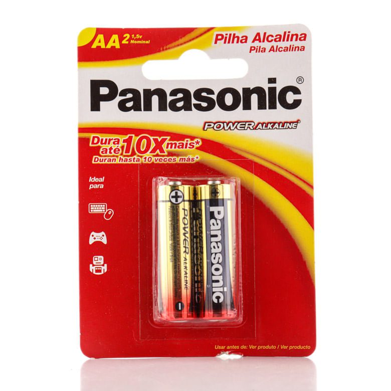 Pilha Panasonic Alcalina Pequena AA 2Unidades Pilha Panasonic Alcalina Pequena AA 2Unidades