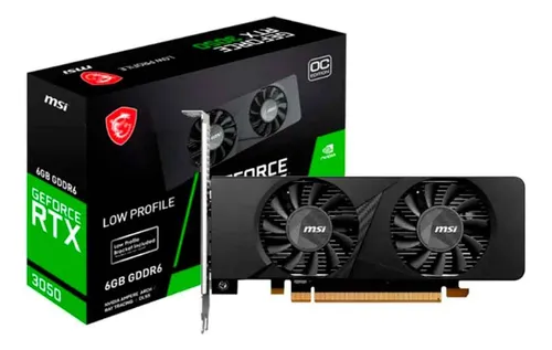 Placa De Vídeo Msi Geforce Rtx 3050 Low Profile 6gb Gddr6 Placa De Vídeo Msi Geforce Rtx 3050 Low Profile 6gb Gddr6