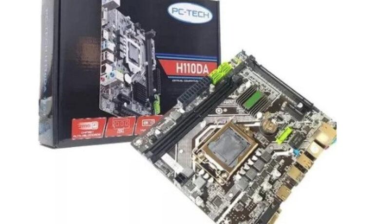 PLACA MAE 1151 H110DA PCTECH 6,7,8,9ª GERAÇÃO / US B 3.0/ DDR4 /1000 NVME BOX C/I