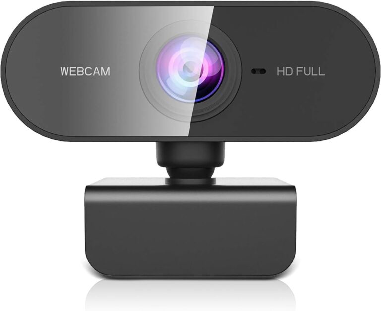 Webcam Full HD 1080p com Microfone Visão 360º - Imagem Nítida e Instalação Automática para Home Office e Videoconferências