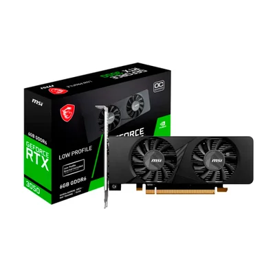 Placa De Video Msi Geforce RTX 3050 Low Profile Oc 6gb - 96 Bits - 2 HDMI/1x Dp - 912-v812-023