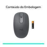 Mouse Sem Fio Logitech M196, Ambidestro Compacto, Bluetooth, Compatível com PC e Mac, Grafite - Imagem 10