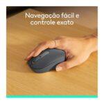 Mouse Sem Fio Logitech M196, Ambidestro Compacto, Bluetooth, Compatível com PC e Mac, Grafite - Imagem 7