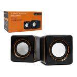 Caixa de Som Estéreo Hedmax 101Z Com Conexão P2 e USB