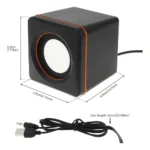 Caixa de Som Estéreo Hedmax 101Z Com Conexão P2 e USB - Imagem 4