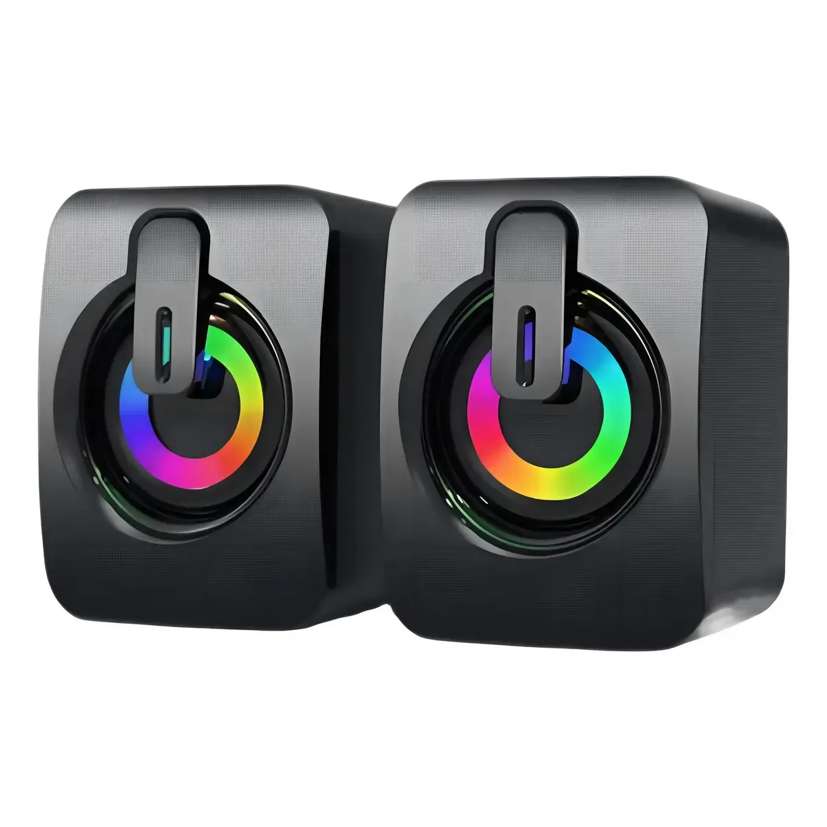 Caixa De Som Gamer Led Para Computador Modelo Ley-1917 Cor Preto - Imagem 1
