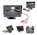 Tela Fixa Monitor Veicular 4.3 Vídeo Lcd Para 2 Câmeras