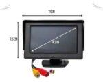Tela Fixa Monitor Veicular 4.3 Vídeo Lcd Para 2 Câmeras - Imagem 3