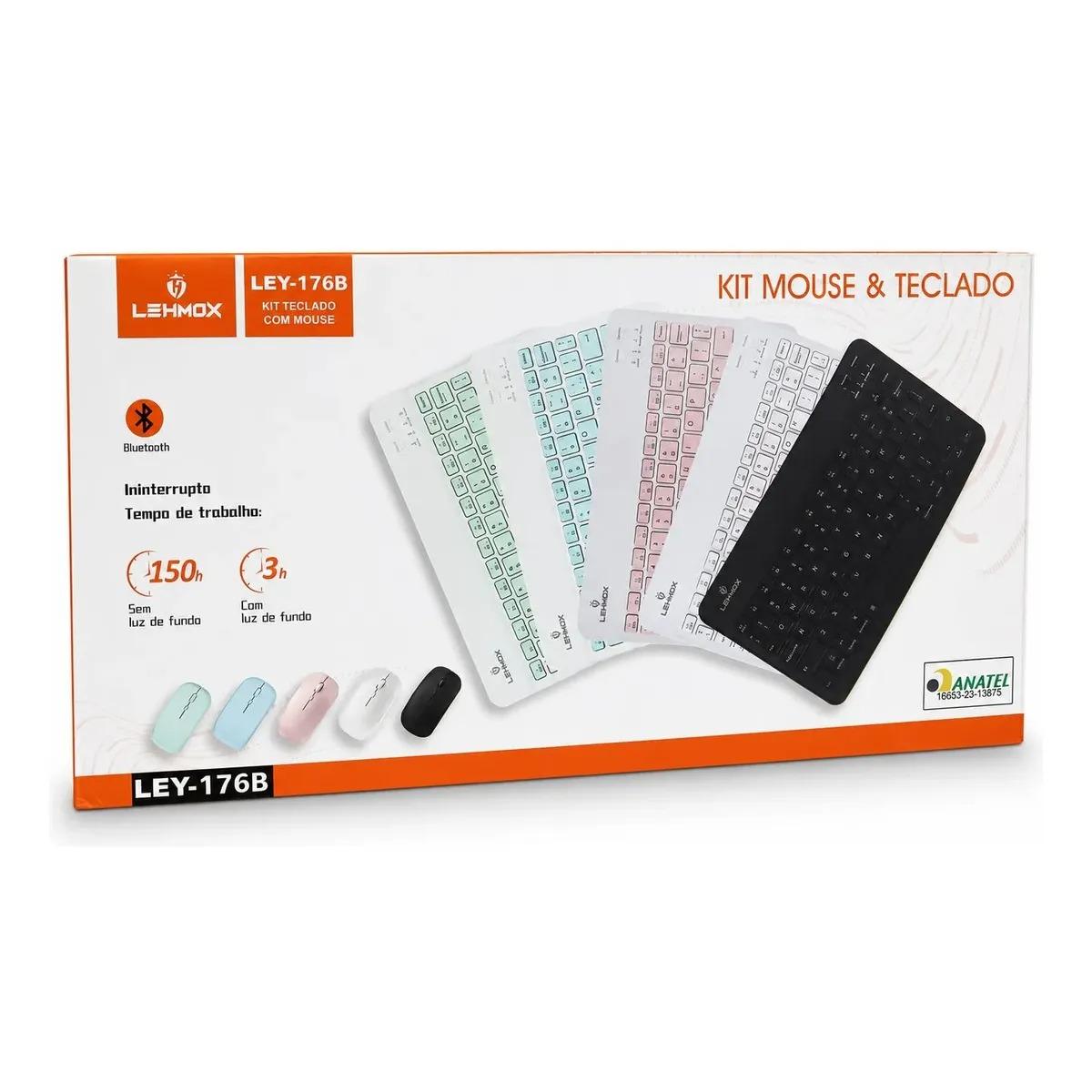Kit Teclado E Mouse Bluetooth Lehmox Ley-176b - Imagem 3