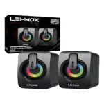 Caixa De Som Gamer Led Para Computador Modelo Ley-1917 Cor Preto - Imagem 3