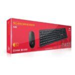 Kit Combo C3tech Teclado E Mouse Sem Fio Preto K-w20bk - Imagem 2