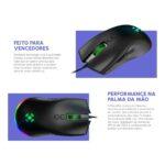 Mouse Gamer Fortrek Blackfire Rgb 7200 Dpi 7 Botões Usb - Imagem 3