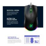 Mouse Gamer Fortrek Blackfire Rgb 7200 Dpi 7 Botões Usb - Imagem 4