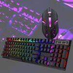 Kit Teclado e Mouse Gamer LED Lehmox LEY-2074, Iluminação RGB, Conexão USB Plug & Play, Preto - Imagem 2
