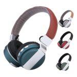 Fone De Ouvido Bluetooth Regulavel Fm Suporta P2 Micro Sd Cor Azul