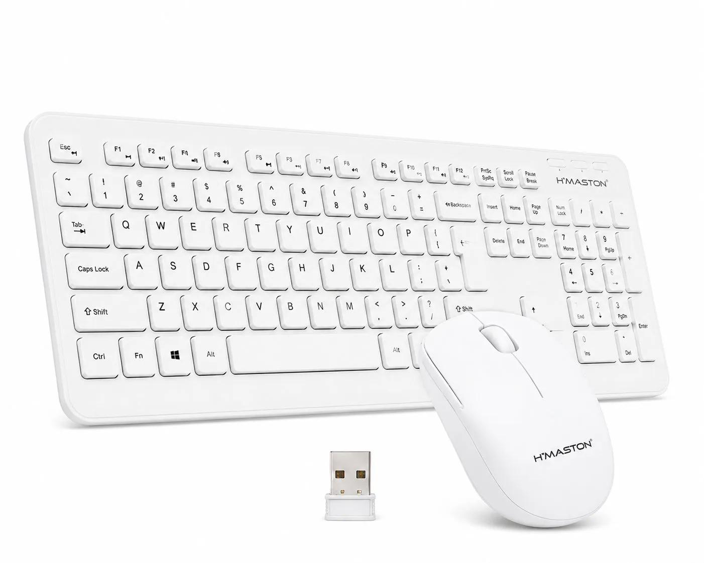 Kit Teclado Sem Fio H'Maston JP-108 com Mouse - Imagem 1