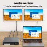 Splitter VGA 1x4 Conexão 4 VGA simultaneo 200Mhz Pro - Imagem 4