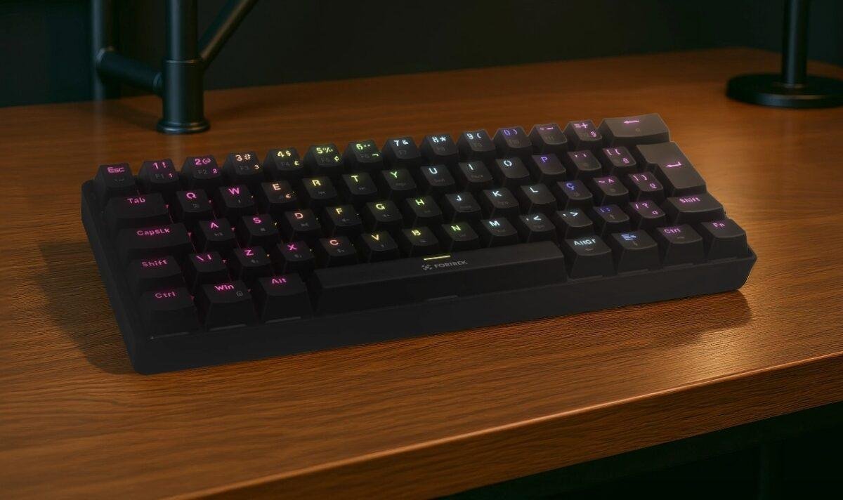 Teclado Mecânico Fortrek Gravity Air Compact Wireless Preto - Imagem 5